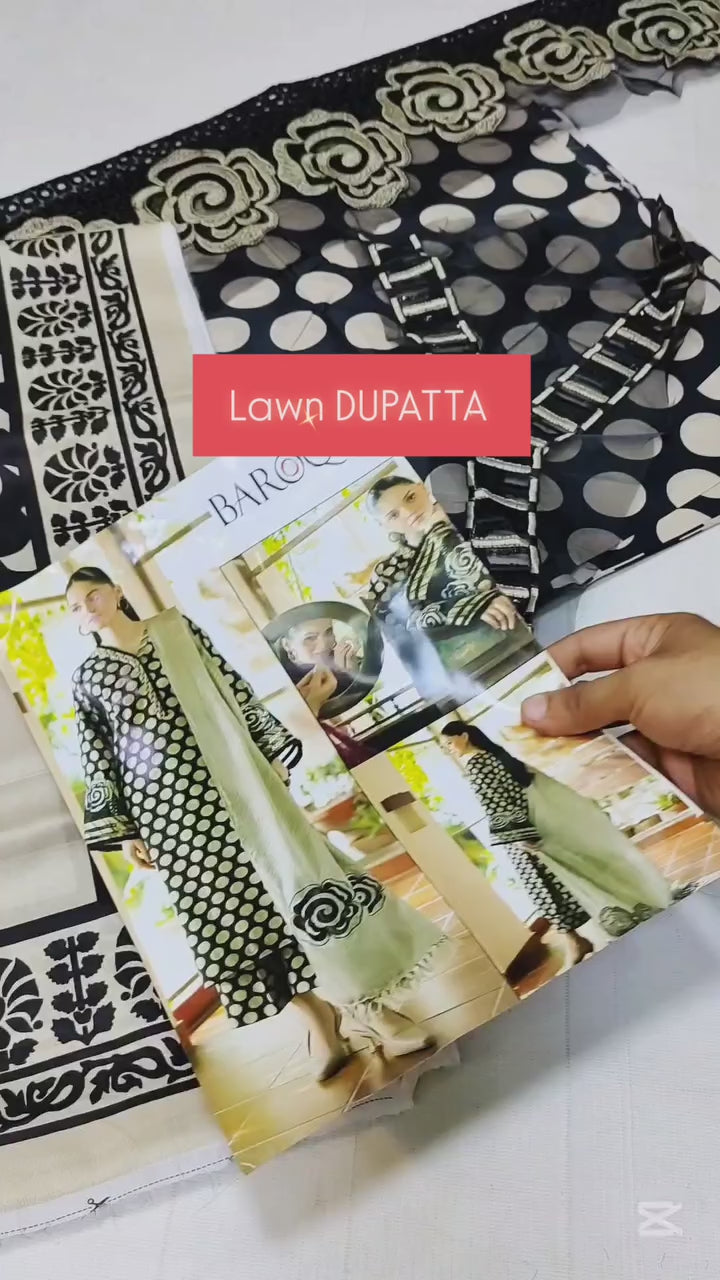 BAROQUE LATEST DIGITAL PRINTED LAWN COLLECTION| 2025 LAWN COLLECTION BY SHAEBIZ