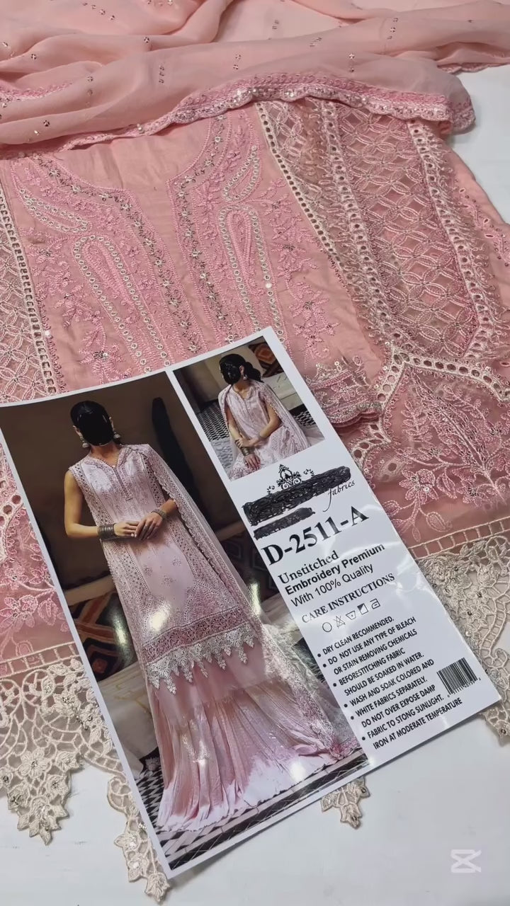 MARIA.B ROYAL PINK LUXURY LAWN COLLECTION|TOP PAKISTANI DRESS BY SHAEBIZ