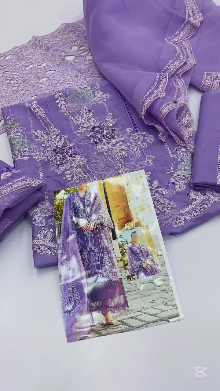 MARIA B LILAC HAZE LUXURY LAWN COLLECTION| SUMMER COLLECTION BY SHAEBIZ