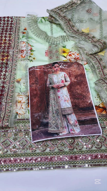 IZNIK ANAMIKA LUXURY LAWN COLLECTION |TOP PAKISTANI DRESS BY SHAEBIZ