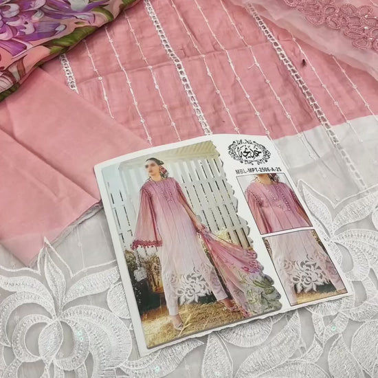 MARIA B TWO TONE MPRINT 2025 LAWN