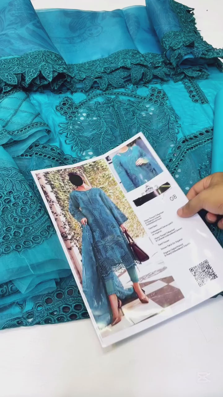 MARIA B LATEST LAWN CHICKEN KARI AALMA COLLECTION| TOP PAKISTANI DRESS BY SHAEBIZ