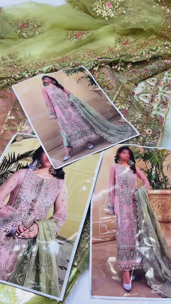 MARIA B NAWABI LUXURY HAND MADE COLLECTION|TOP PAKISTANI DRESS BY SHAEBIZ