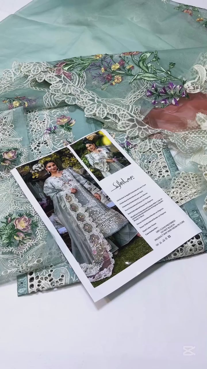 ELAF EMBROIDERED LAWN SUIT | SUMMER LATEST COLLECTION BY SHAEBIZ