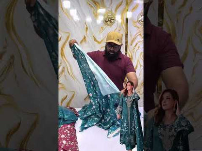 MARIA B LATEST MAROON CHIFFON COLLECTION| UNSTITCHED 3 PCS BY SHAEBIZ