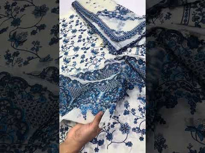 FAIZA SAQLAIN 2026 MOST VIRAL LAWN FROCK UNSTITCH COLLECTION BY SHAEBIZ
