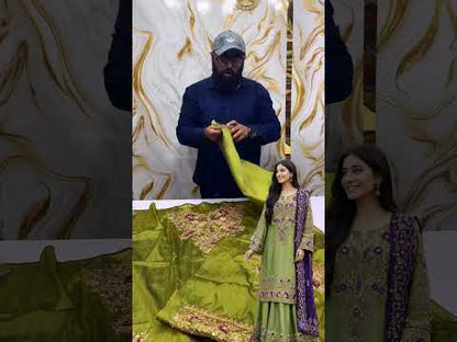 SHAEBIZ PRESENTING LUXURY RAW SILK DRESS| UNSTITCHED PARTY WEAR COLLECTION