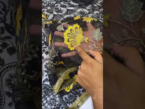 MARIA B ZARINA BLACK LUXURY ORGENZA FROCK | PARTY WEAR| TOP PAKISTANI DRESS BY SHAEBIZ