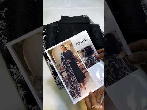 AZURE UZMA BLACK LUXURY CHIFFON COLLECTION| 2025 LATEST COLLECTION