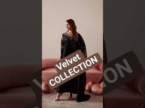 VANYA EMBROIDERED GREEN SEQUENCE LUXURY VELVET COLLECTION|WINTER COLLECTION| TOP PAKISTANI DRESS BY SHAEBIZ