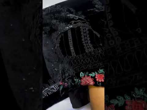 MARIA B LUXURY VELVET EMBROIDERED PALACHI | LATEST VELVET COLLECTION 2025| TOP PAKISTANI DRESS BY SHAEBIZ