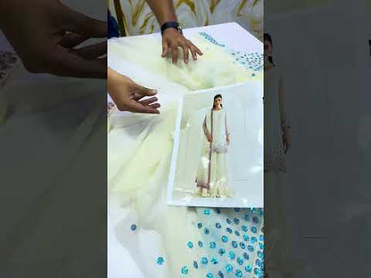 JAZMIN BLUE CHIFFON 2026 LATEST UNSTITCH COLLECTION BY SHABEIZ