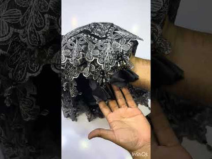 MARIA B TIE N DYE BLACK N GREY LUXURY CHIFFON COLLECTION| LATEST CHIFFON COLLECTION 2025| TOP PAKISTANI DRESS BY SHAEBIZ