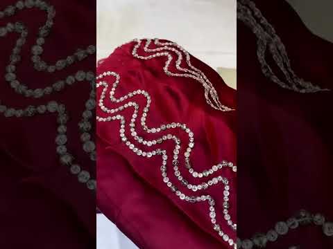 LULUSAR MEHROON BLOSSOM LUXURY SILK COLLECTION| 2025 LATEST COLLECTION| TOP PAKISTANI DRESS BY SHAEBIZ