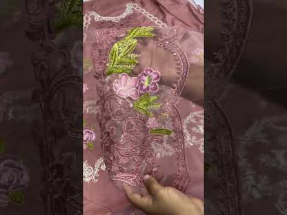 PARISHAY PINK CHICKEN KARI LUXURY LAWN COLLECTION|UNSTITCHED 3 PCS BY SHAEBIZ