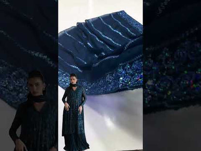 ZAIB ZINC CHIFFON PARTY WEAR| UNSTITCHED 3 PCS BY SHAEBIZ