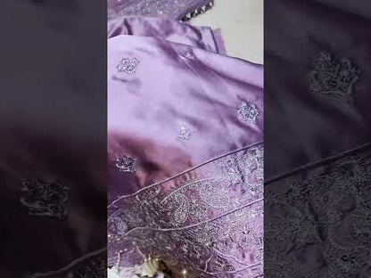 LIYAN- NIRA BY FAIZA SAQLAIN LUXURY PINK NET COLLECTION| UNSTITCHED MASTER REPLICA|SAJAL ALI|TOP PAKISTANI DRESS BY SHAEBIZ