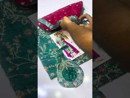 FARAH TALIB AMEERA 2026 LUXURY HANDMADE RAW SILK UNSTITCH COLLECTION