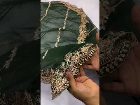 HUSSAIN REHAR ORGENZA LUXURY WEDDING FORMALS| UNSTITCHED MASTER REPLICA| TOP PAKISTANI DRESS BY SHAEBIZ