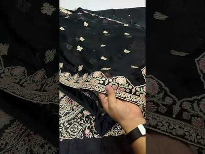 ETHNIC RAW SILK VIRAL 2026 KAFTAN 3 PIECS UNSTITCH COLLECTION