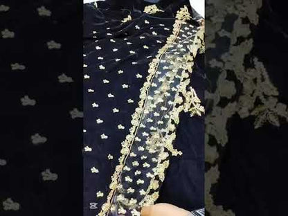 AGROZEH VELVET HANDMADE WEDDING WEAR WINTER COLLECTION BY SHAEBIZ