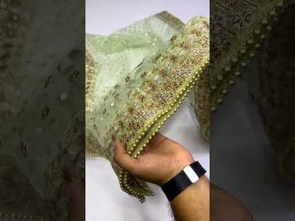 HARISH SHAKEEL 2026 HIT DESIGN SHOCKING PINK CHIFFON UNSTITCH COLLECTION