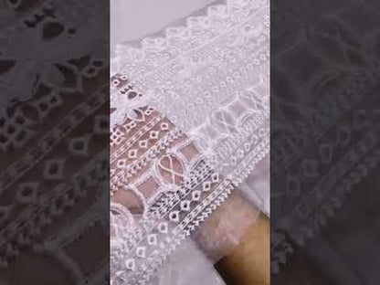 SAHIL KINARE LUXURY LAWN BY QALAMKAR | HANIA AMIR |TOP PAKISTANI DRESS BY SHAEBIZ|