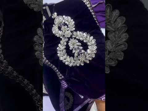 FARIDA HASAN LUXURY PURPLE VELVET DRESS| UNSTITCHED VELVET COLLECTION| TOP PAKISTANI DRESS BYSHAEBIZ