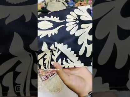 MARIA B BLACK M PRINT| SUMMER LAWN COLLECTION| TOP PAKISTANI DRESS BY SHAEBIZ