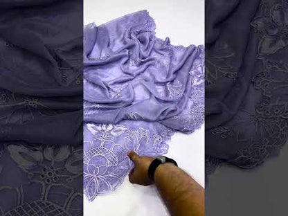 IMROZIA LACER CUT 2026 LAWN CHICKEN KARI UNSTITCH COLLECTION BY SHAEBIZ
