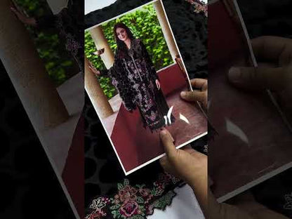 ASIFA AND NABEEL LUXURY VELVET PALACHI | UNSTITCHED WINTER COLLECTION| TOP PAKISTANI DRESS BY SHAEBIZ
