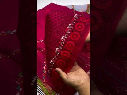 HUSSAIN REHAR 2026 LUXURY LAWN COLLECTION| UNSTITCHED 3 PCS BY SHAEBIZ