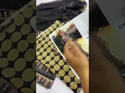 CHARIZMA QARA BLACK 2026 POLKA PREMIUM LAWN COLLECTION| LATEST COLLECTION| TOP PAKISTANI DRESS BY SHAEBIZ