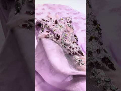 IZNIK LILIC CHIFFON 2026 UNSTITCH COLLECTION BY SHABEIZ