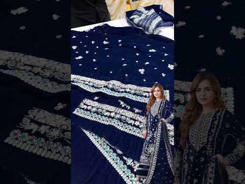 ANEELAS LUXURY VELVET COLLECTION WITH VELVET SHAWL UNSTITCHED 3 PCS BY SHAEBIZ