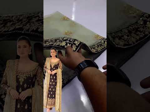 HARIS SHAKEEL NEW LUXURY CHIFFON WEDDING COLLECTION| UNSTITCHED 3 PCS BY SHAEBIZ