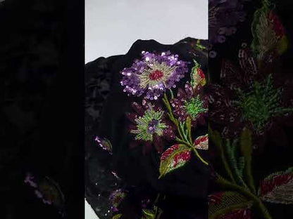 MARIA B LUXURY PANACHE MICRO 9000 VELVET|UNSTITCHED WINTER COLLECTION|TOP PAKISTANI DRESS BY SHAEBIZ