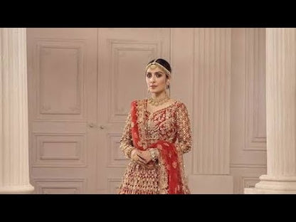 Anaya Red Bridal Collection UNSTITCH Net Maxi Dress AY-RNM22