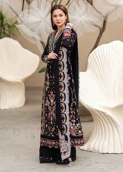 QALAMKAR LUXURY LAWN EMBROIDERED DRESS | HANIA AMIR| TOP PAKISTANI DRESS BY SHAEBIZ