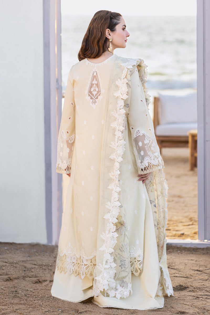 QALAMQAR LUXURY 2024 LAWN EID COLLECTION WEARING HANIA AMIR TOP PAKISTANI DRESS BY SHAEBIZ