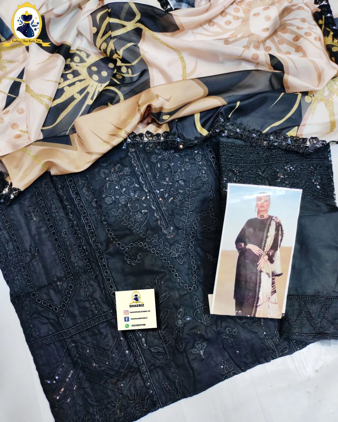 SHAEBIZ Presenting Top Pakistani Dress,Lawn collection[Rang Rasiya] wore by Sadaf kanwal