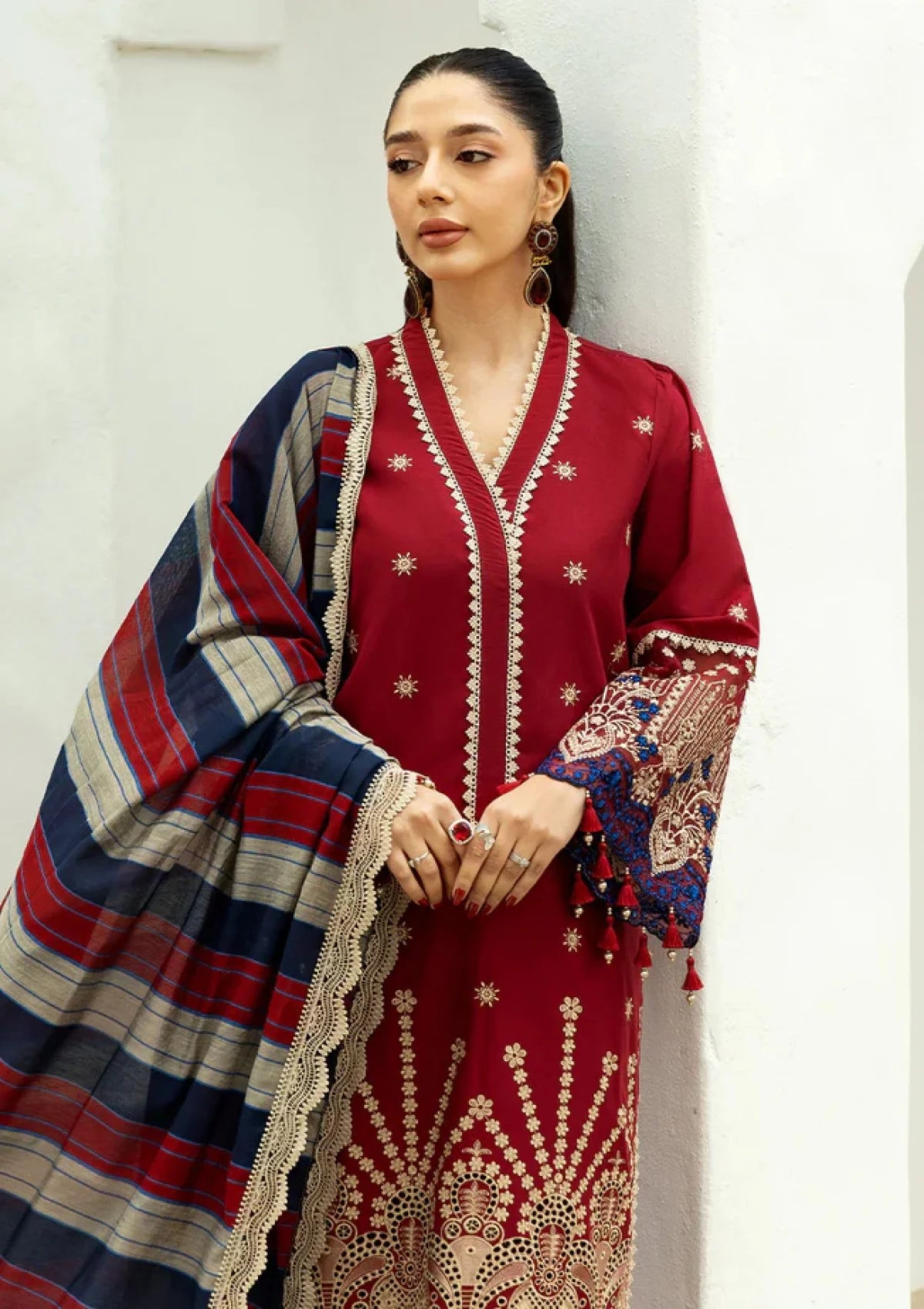 ZAINAB CHOTTANI MEHROON CHICKEN KARI COLLECTION| TOP PAKISTANI DRESS BY SHAEBIZ