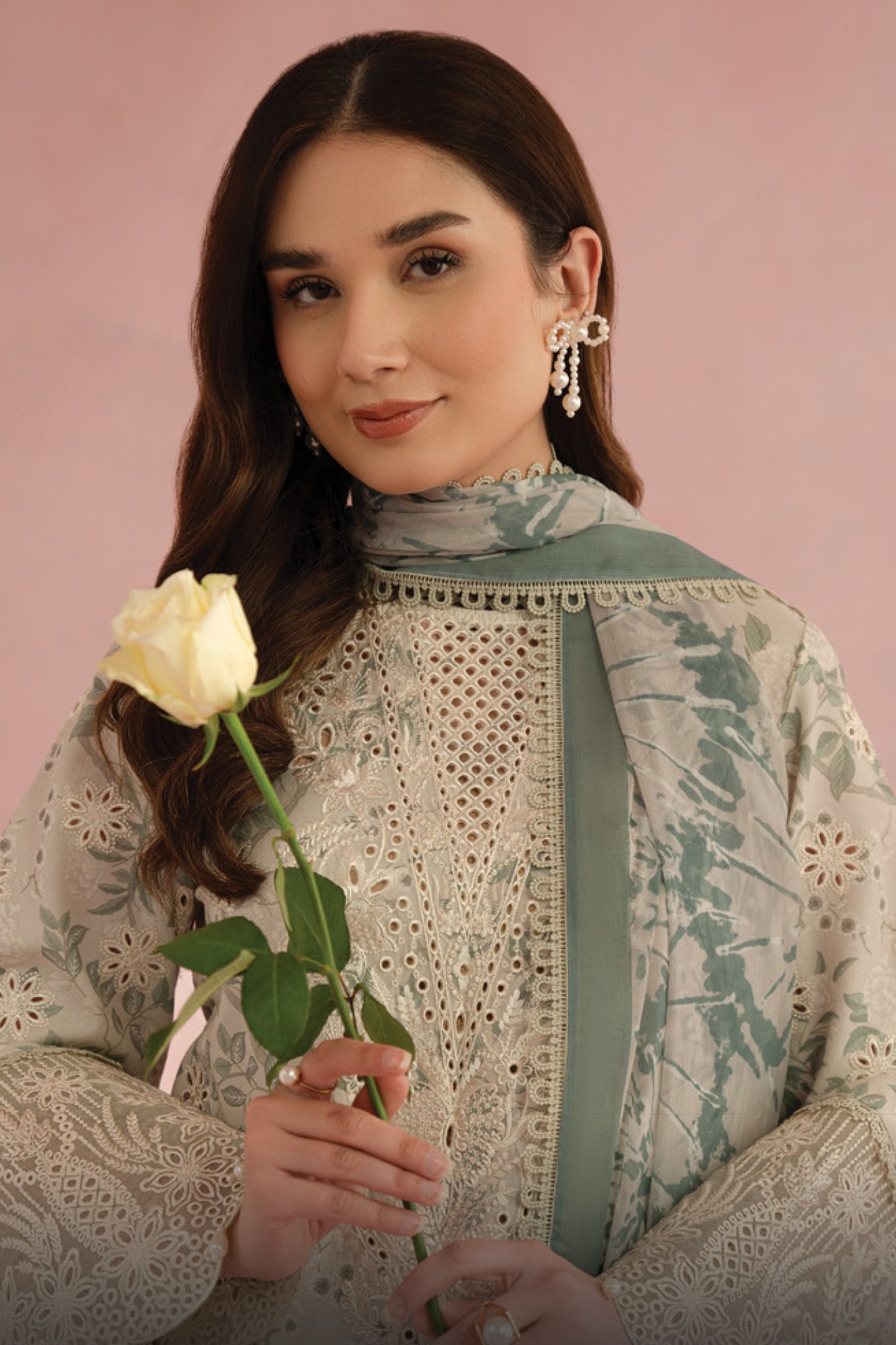 AFROZEH JUNOON CHICKEN KARI LAWN COLLECTION|TOP PAKISTANI DRESS BY SHAEBIZ