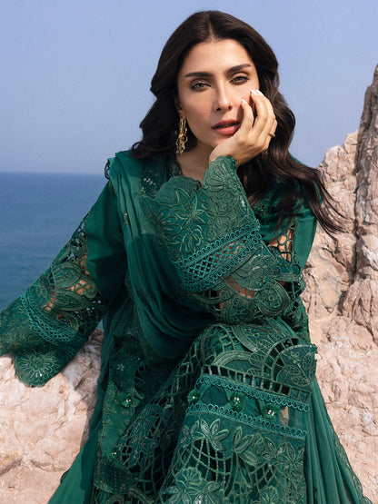 MAHNUR BANDISH LUXURY LAWN COLLECTION|TOP PAKISTANI DRESS BY SHAEBIZ