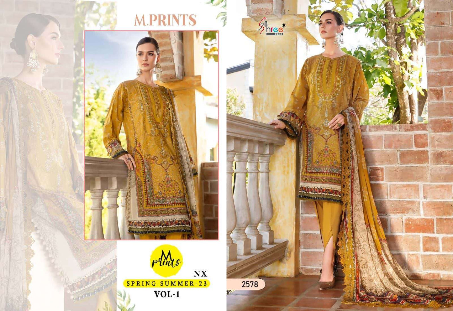 MARIA B MPRINT SPRING SUMMER LAWN COLLECTION| TOP PAKISTANI DRESS BY SHAEBIZ|