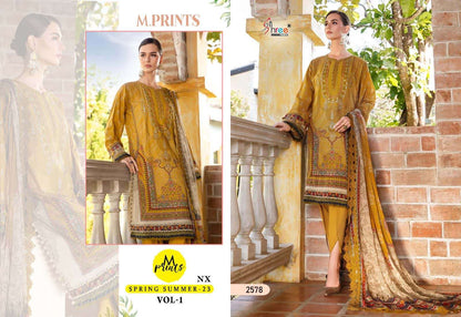 MARIA B MPRINT SPRING SUMMER LAWN COLLECTION| TOP PAKISTANI DRESS BY SHAEBIZ|