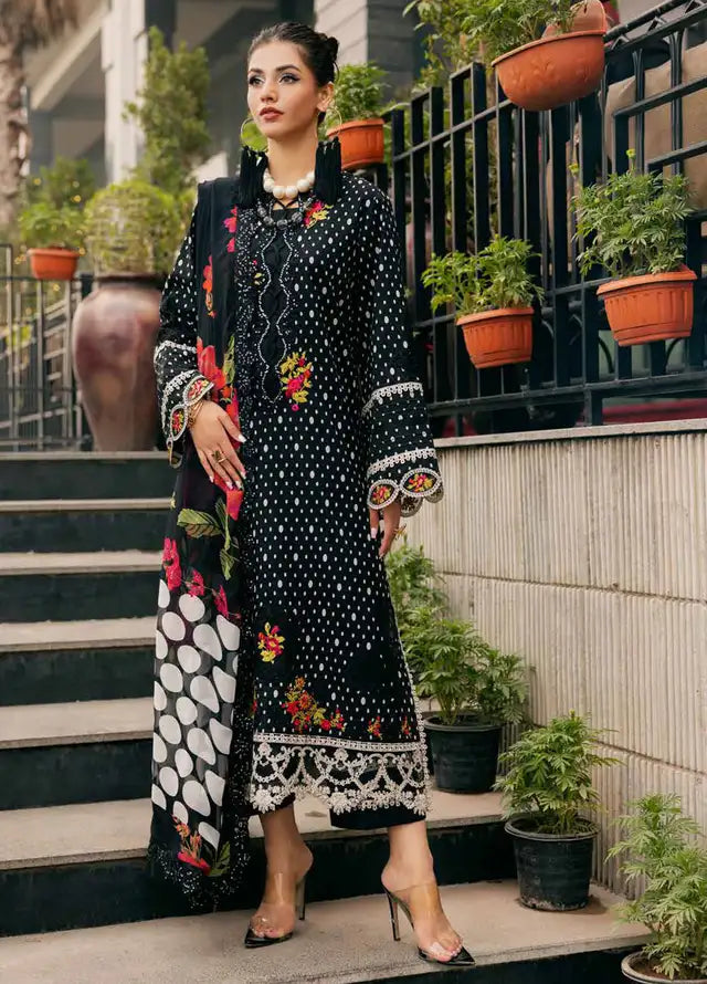 CHARIZMA LATEST BLACK SWISS LAWN COLLECTION| EID COLLECTION 2025| TOP PAKISTANI DRESS BY SHAEBIZ