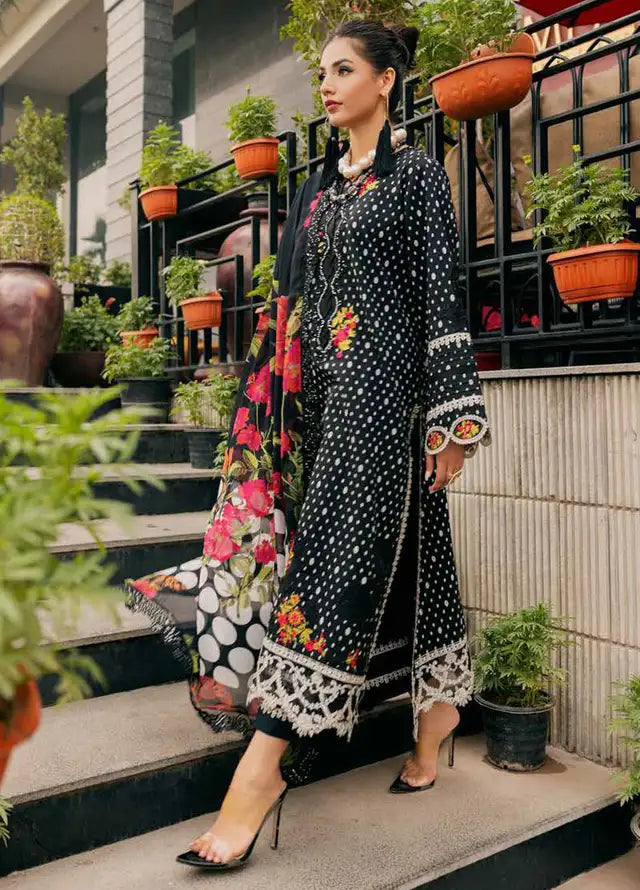 CHARIZMA LATEST BLACK SWISS LAWN COLLECTION| EID COLLECTION 2025| TOP PAKISTANI DRESS BY SHAEBIZ