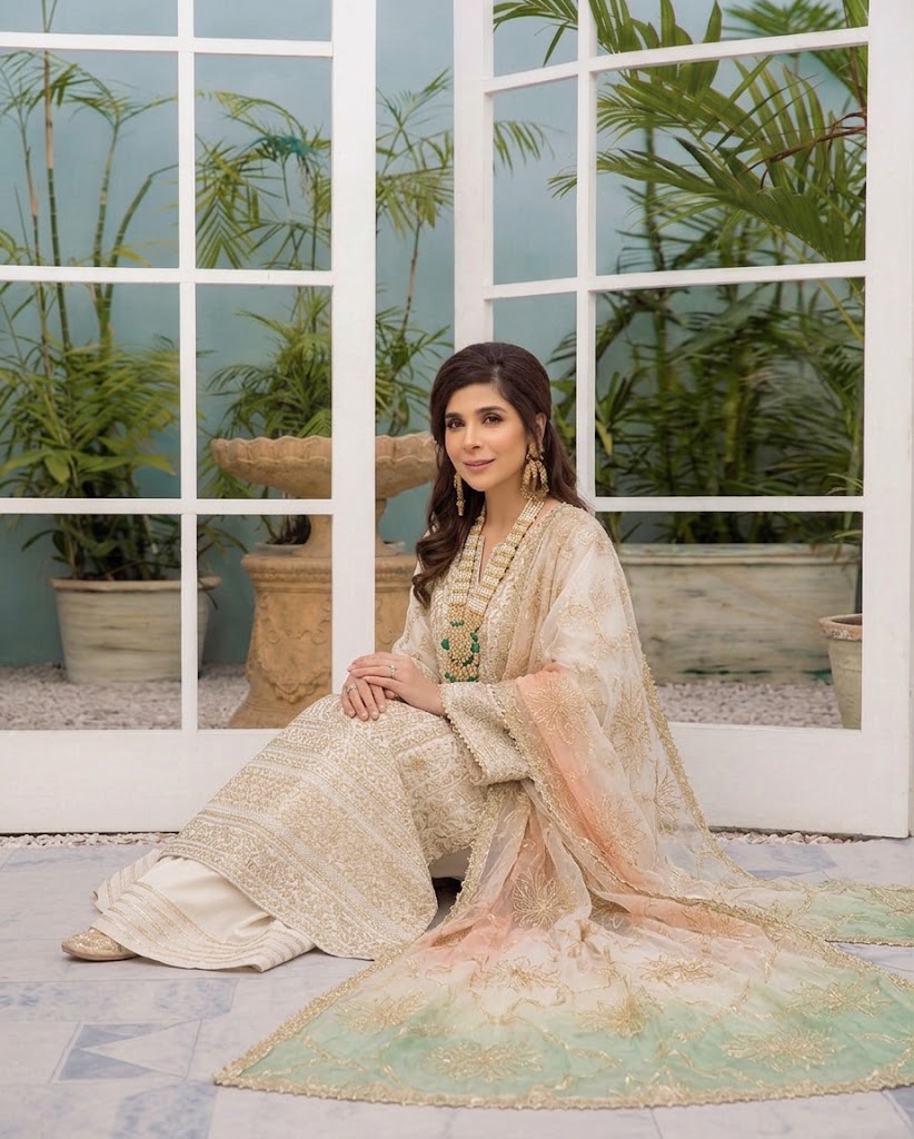 SHAEBIZ PRESENTING LUXURY NET FORMAL COLLECTION| UNSTITCHED 3 PCS BY SHAEBIZ