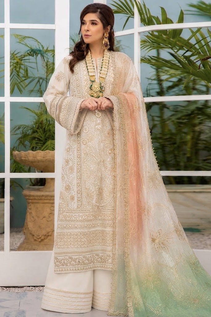 SHAEBIZ PRESENTING LUXURY NET FORMAL COLLECTION| UNSTITCHED 3 PCS BY SHAEBIZ